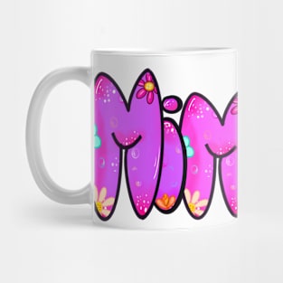 Mimi Top 10 best personalised gifts - Mimi - personalised,personalized custom name with flowers Mug